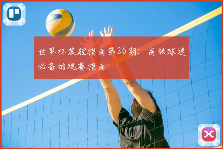 世界杯装腔指南第26期:高级球迷必备的观赛指南