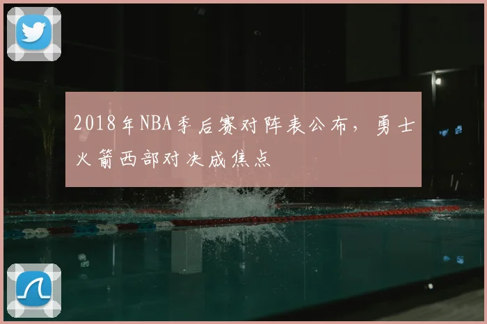 2018年NBA季后赛对阵表公布,勇士火箭西部对决成焦点